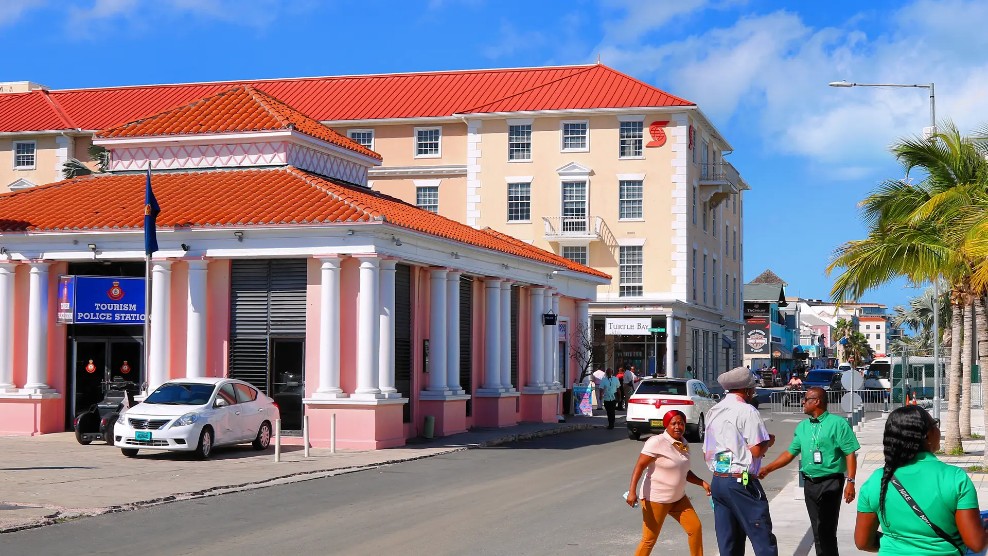 Rawson Square and Bay Street in downtown Nassau